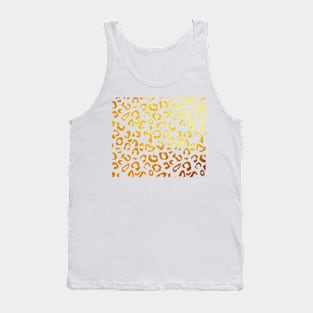 Golden leopard print Tank Top